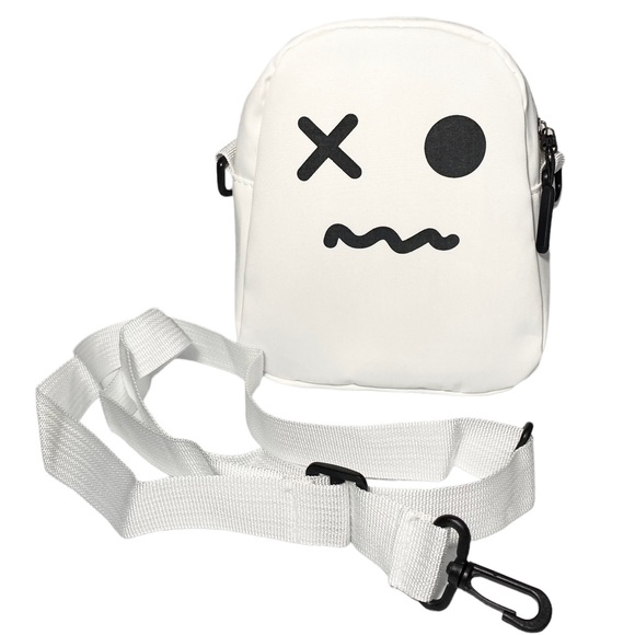 🎃 Purse Crossbody 8” Ghost White Bag Shoulder - Picture 2 of 12